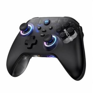 Machenike G3V2 Bluetooth Controller for Pc/Switch/Ios/Android, Hall Effect Joysticks, RGB Lighting Gaming Controller,2 Programmable Buttons,1000mah Battery - Black