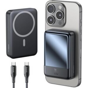 MagSafe Powerbank 20000 mAh, Mcdodo Wireless Magnetic Power Bank PD20W Fast Charging with LED Display and USB-C Charging Cable, External Battery Pack