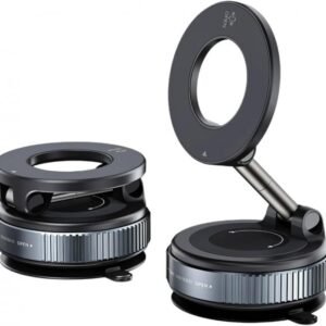 NEW Mobile Phone Stand Vacuum Suction Magnetic Bracket K007 - Full Range & Multi Angle Adjustment Aluminium Alloy 180° Foldable Magnetic Phone Holder