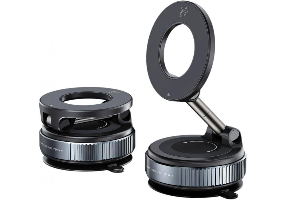 NEW Mobile Phone Stand Vacuum Suction Magnetic Bracket K007 - Full Range & Multi Angle Adjustment Aluminium Alloy 180° Foldable Magnetic Phone Holder