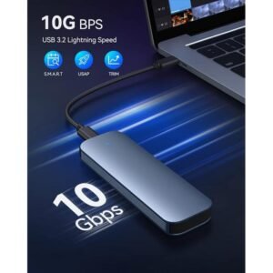 Aluminum M.2 NVME SATA SSD Enclosure Adapter, 10Gbps USB 3.2 Gen 2 Enclosure Reader 2230/2242/2260/2280