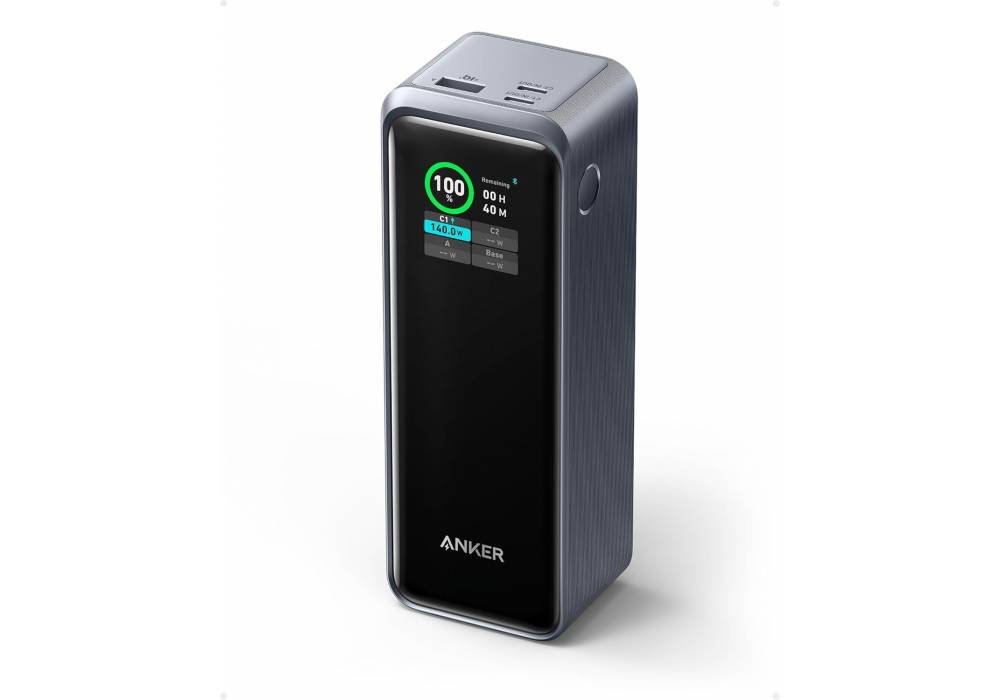 Anker Prime Power Bank, 27,650mAh 3-Port 250W Portable Charger for Travel, TSA-Approved, Smart App, for MacBook Pro/Air, iPhone 16/15/14 Series, Samsung, Laptops, and More - 18 Month Warranty