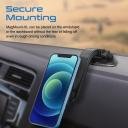 Promate Car Phone Holder, Magnetic Stick-On Dashboard Mobile Mount with 360 Degree Cradle-Free Design, Anti-Slip Grip and Magnetic Ring - Image 5