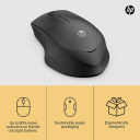 HP 280 Silent PC Wireless Mouse, HP Blue Optical Technology, 1600 DPI to track precisely on any surface, 90% noise reduction, Comfortable & Ergonomic Design, USB A Dongle Included - Image 4