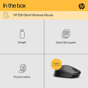 HP 280 Silent PC Wireless Mouse, HP Blue Optical Technology, 1600 DPI to track precisely on any surface, 90% noise reduction, Comfortable & Ergonomic Design, USB A Dongle Included - Image 3