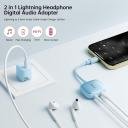 Mcdodo Lightning to 3.5mm Audio Cable+Audio Charger Splitter,2 in 1 iPhone Headphone Digital Audio Adapter Aux Adapter for iPhone - Image 3