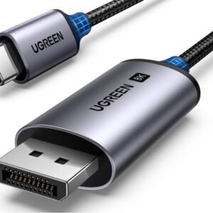 UGREEN USB C to DisplayPort 1.4 Cable 8K@60Hz 4K@240Hz Unidirectional Thunderbolt 4/3 to DisplayPort Cord USB C to DP 32.4Gbps Compatible iPhone 16, Samsung, MacBook