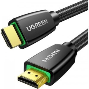 UGREEN HDMI Cable 4K Braided High Speed HDMI Cord 18Gbps with Ethernet Support 4K 60HZ Compatible with UHD TV Monitor Computer Xbox 360 PS5 PS4 Blu-ray and More, 10m
