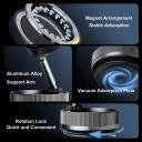 NEW Mobile Phone Stand Vacuum Suction Magnetic Bracket K007 - Full Range & Multi Angle Adjustment Aluminium Alloy 180° Foldable Magnetic Phone Holder - Image 5