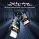 Mcdodo USB C to Lighting Cable 1.2m Transparent Data Cable PD Charger Digital Display Auto Power Off Dual Core Protection 36W - Image 3