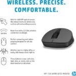 HP 150 Wireless Mouse, 3-Button with Dual Control Scroll Wheel 1600 DPI Optical Sensor with Ergonomic Design for All-Day Comfort for Lefty or Righty Use