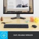 Logitech MK470 Slim Wireless Keyboard and Mouse Combo - Modern Compact Layout, Ultra Quiet, 2.4 GHz USB - Graphite - Image 5
