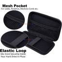 Pouch 2.5" External Hard Drive Case Semi Hard Shell - Zig Zag Navy Blue - Image 4