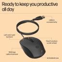 HP 150 Wired Mouse- Elegant Ergonomic Design, 1600 DPI Optical Tracking, USB Plug & Play - Image 5