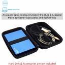 Pouch 2.5" External Hard Drive Case Semi Hard Shell - Zig Zag Navy Blue - Image 3