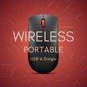 Lenovo 150 Wireless Compact Mouse, 1K DPI Optical sensor, 2.4GHz Wireless Nano USB, 10m range, 3 button Ergonomic - Image 2