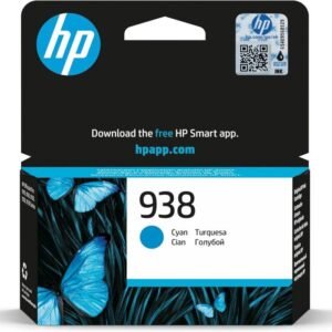 HP|HP 938 Cyan Original Ink Cartridge|Cyan|800 pages|HP OfficeJet Pro 9120, 9123, 9130, 9120b, 9130b, 9720, 9730, 9110b|4S6X5PE