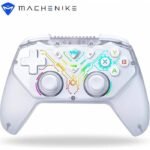 Machenike G3S Wireless Gaming Controller for Windows PC, Switch, Android, LED Backlight Dual Vibration Motors, Dual Connection Modes, Plug and Play PC Controller White