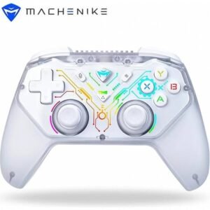 Machenike G3S Wireless Gaming Controller for Windows PC, Switch, Android, LED Backlight Dual Vibration Motors, Dual Connection Modes, Plug and Play PC Controller White
