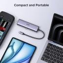 UGREEN Revodok 7 in 1 USB C Hub Gigabit Ethernet Adapter 4K@60Hz HDMI, 100W PD Charging, USB A Data Ports, SD/TF Card Reader Compatible w/ iPad, iPhone 15 Pro/Pro Max, Steam Deck - Image 5