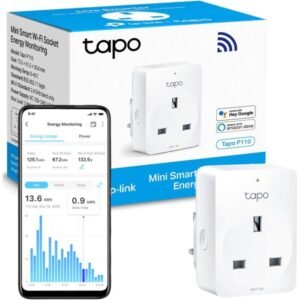 TP-link Tapo Smart Plug with Energy Monitoring, Max 13A,Works with Amazon Alexa & Google Home, Wi-Fi Smart Socket