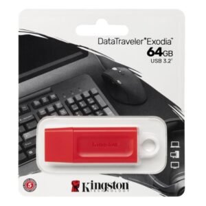 Kingston Flash 64GB DataTraveler Exodia New Red Color - USB 3.2