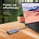 Lenovo 150 USB-C Travel Dock (Charging Host Upto 100W |3 x USB-A 3.0| x HDMI 1.4, 4K @ 30 Hz| 1 x VGA, Up to 1920 x 1080 @ 60 Hz | 1 x Video Output | RJ45 Support |1 Year Warranty| Grey), GX91M73946 - Image 2