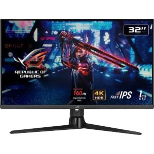 ASUS ROG STRIX (XG32UQ) 32" Flat Gaming Monitor Fast IPS 4K UHD 160Hz 1ms(GTG), DisplayHDR™ 600, DCI-P3 96% & sRGB 130%, 10Bit, G-Sync Compatible w/ HDMI 2.1 & Ergonomic Stand