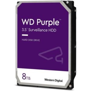 Internal WD Purple 8TB Hard Drive HDD - SATA 6 Gb/s, 128 MB Cache, 3.5"