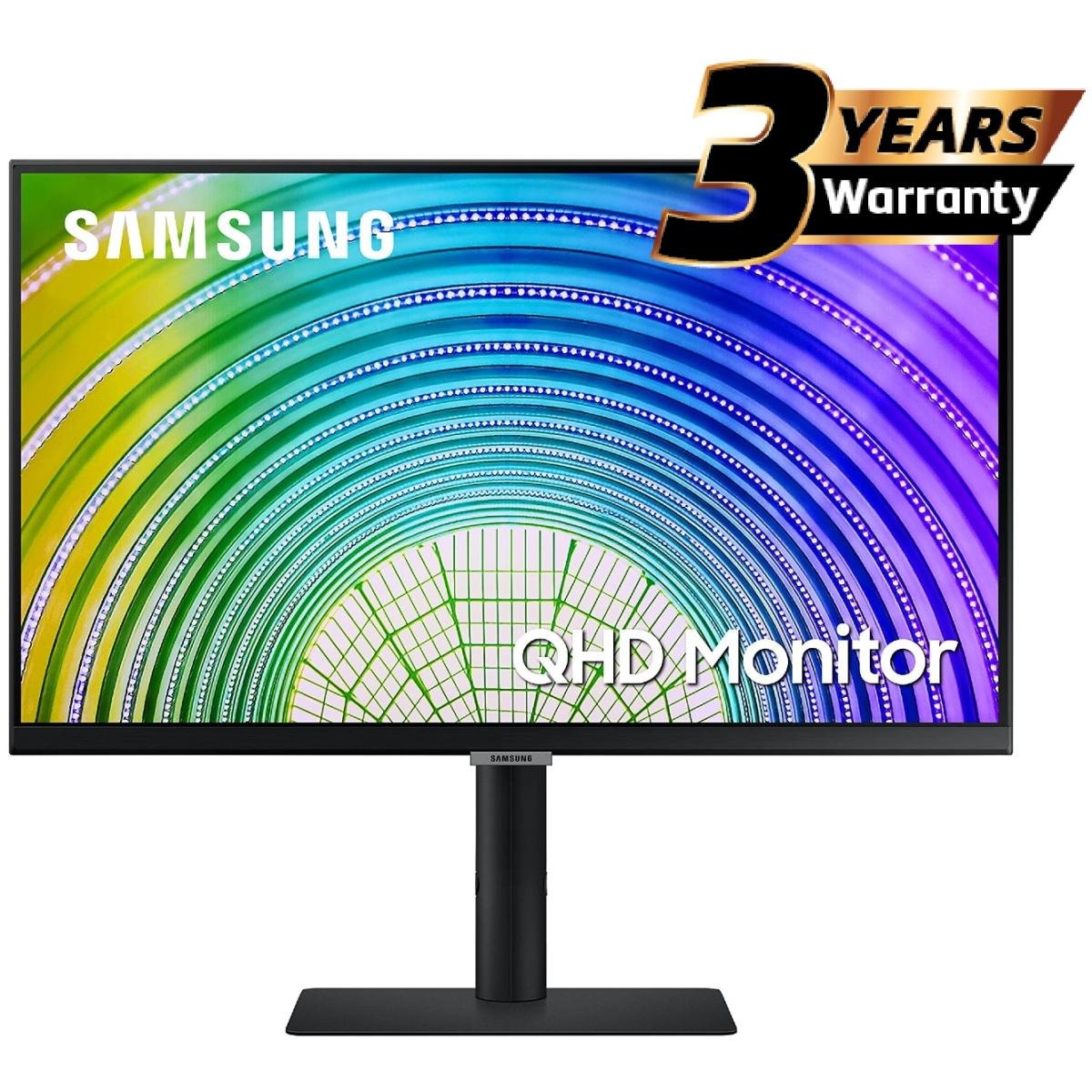 Samsung S6 (A600) 27" 2K QHD IPS Flat Business Monitor, 75HZ, 5MS,10 Bit, HDR10, 99% SRGB, FreeSync w/ Ultrathin Bezel Display & Adjustable Stand