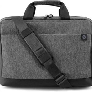 HP Renew Travel 15.6 inch Laptop Bag, Water resistant, 13 pockets, anti-theft elastic band, key fob, padded and adjustable shoulder strap, Sustainable