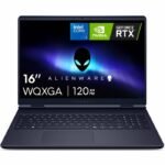 Gaming Laptop Dell Alienware 16 Aurora, Intel Core 5 Processor 210H, Nvidia RTX 4050 6GB GDDR6, 16GB DDR5 RAM, 512GB M.2 PCIe NVMe, 16" IPS WQXGA (QHD+) (2560 x 1600) @120Hz 100% sRGB - Interstellar Indigo