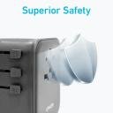 Anker Nano Travel Adapter 4-in-1, 65W USB-C Power Output Big Expansion – 1 AC outlet & 3 USB ports for charging up to 4 devices – Black / 18 Months Warranty - Image 3