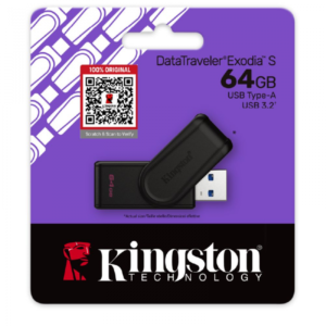 Kingston DataTraveler® Exodia™ S USB Flash Drive Entry-level USB 3.2 Gen 1 - 64GB