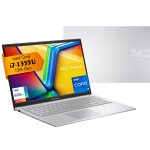 Laptop ASUS Vivobook 15 (X1504VA) |Intel® Core™ i7-1355U Processor,  16GB DDR4 (Customized) , 512GB SSD | 13th Generation - Cool Silver
