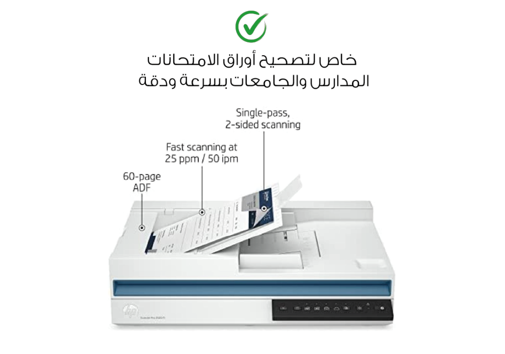 HP SCANJET PRO 3600 F1 Scanner Fast 2-Sided up to 30 ppm Scanning & Auto Document Feeder