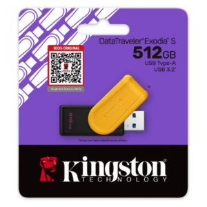 Kingston DataTraveler® Exodia™ S USB Flash Drive Entry-level USB 3.2 Gen 1 - 512GB