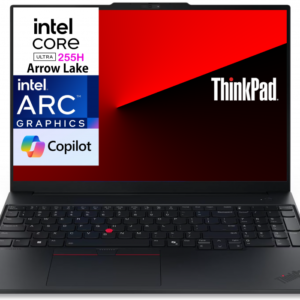 NEW Laptop Lenovo ThinkPad E16 Gen 3 | Intel® Core™ Ultra 7 255H 16 Core, Up to 5.1GHz Intel® Arc™ 140T GPU 16GB DDR5 5600 16" WUXGA With Casual Toploader - 2 Years Warranty