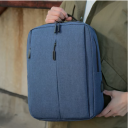 Business Premium Laptop Backpack With External Charging Port Scratch-Resistant Nylon Material Up to 15.6" - Blue - Image 5