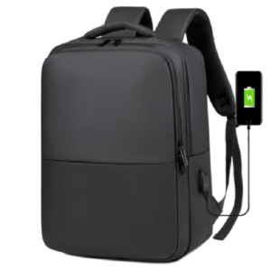 Business Premium Laptop Backpack With External charging port Up to 17" - Black