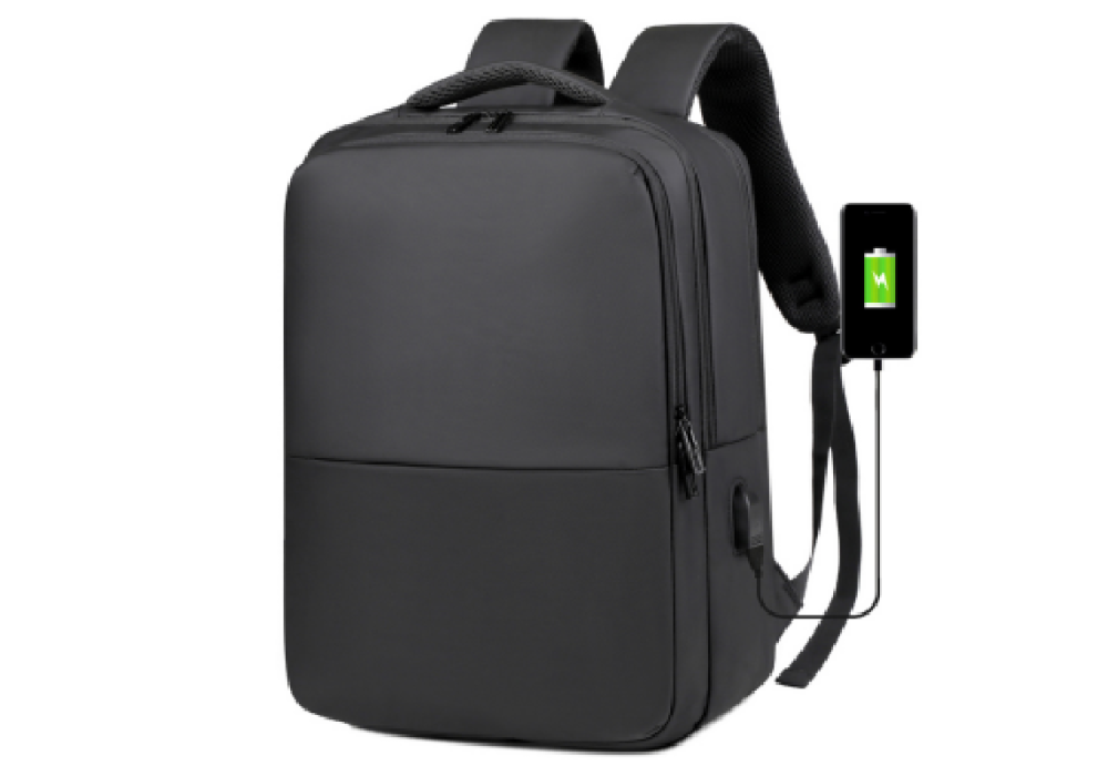 Business Premium Laptop Backpack With External charging port Up to 17" - Black