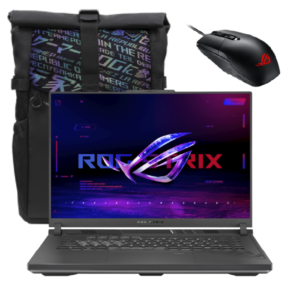 NEW 2024 Gaming Laptop ASUS ROG Strix G16, Intel Core i7-13650HX RTX™ 4050 6GB DDR6 16GB DDR5 16" FHD+ 165Hz | Eclipse Gray "ROG Impact Gaming Mouse ROG backpack"