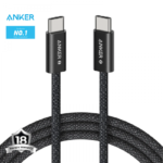 Anker 544 PowerLine USB C to USB C Cable Fast Charging 140W 6ft Cable A80F2 - Black - 18 Month Warranty