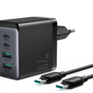 JOYROOM GaN Ultra TCG02 67W 2C2A Fast Charger+100W C to C Cable 1.2m - 1 Years Warranty