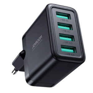 JOYROOM JR-TCN03 4.8A 4USB Charger-Black EU - 1 Years Warranty
