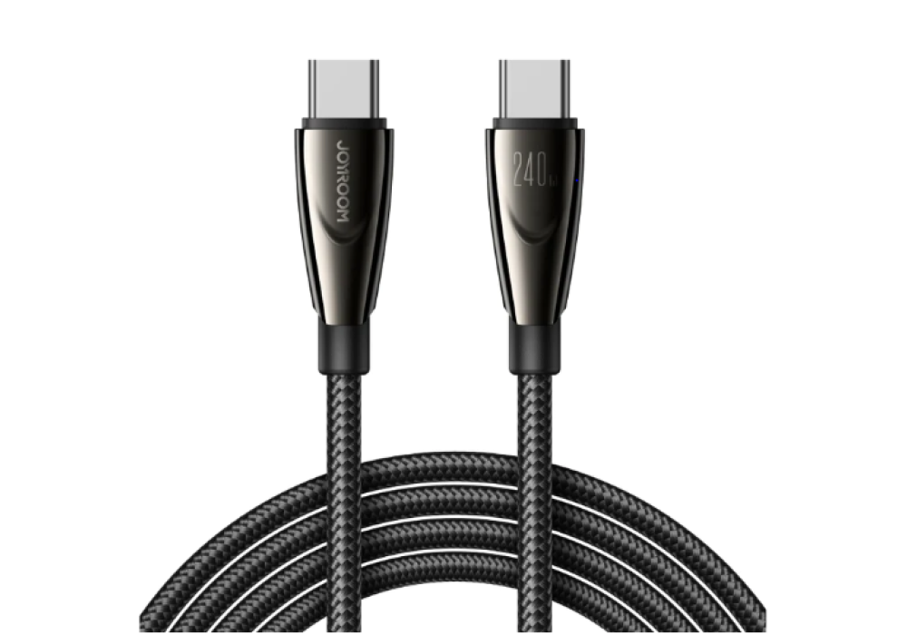 Joyroom fast charging / data cable USB Type C - USB Type C PD 240W 1.2m black / 1 Year Warranty