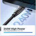 Joyroom fast charging / data cable USB Type C - USB Type C PD 240W 1.2m black / 1 Year Warranty - Image 3