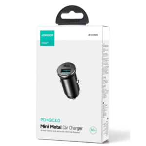 Joyroom JR-CCN05 30W QC3.0+PD mini Metal Car Charger / 18 Months Warranty