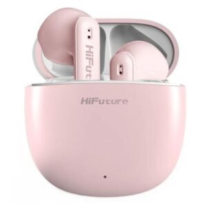 HiFuture ColorBuds2 15hours Play time, Type C, Bluetooth5.3, IPX5, Touch Control , 10MM Driver, Soft Bass, Comfort Fit, Colorful option - Pink