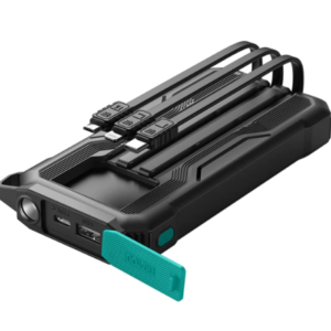 JoyroomJR-L016 2.4A Power Bank with Built in 3in1 Cables 10000mAh-Black - 18 Months Warranty